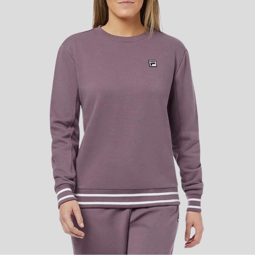 Fila Women’s Vintage Crewneck Active Purple Sweatshirt Sweater